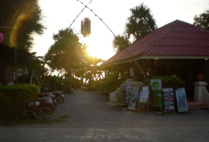 Nice beach resort, Koh Lanta, reception